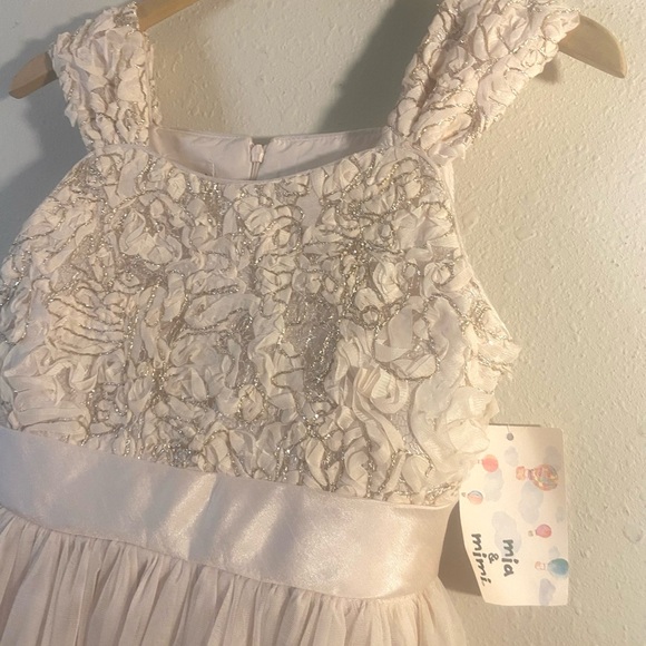 🌸NEW Girl”s Formal Dress size 14 a 16 Pink .. Super Cute! - Picture 8 of 15